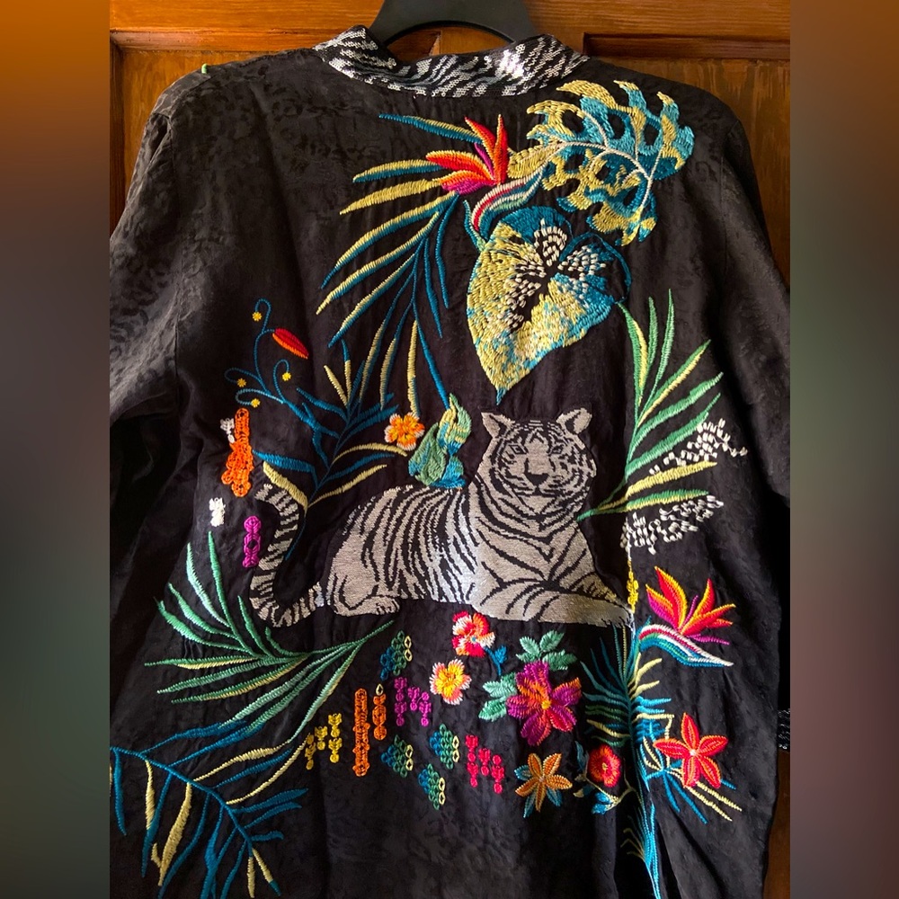 Stunning Johnny Was Fully Embroidered and Beaded Kimono. Last One!